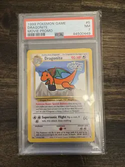 Pokemon Dragonite Movie Promo 05/53 Wotc Promo 1999 PSA 7 Wizards of the Coast - Image 1