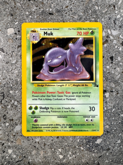Pokemon TCG Cards Muk 13/62 Fossil Holo Rare EXC - Image 1