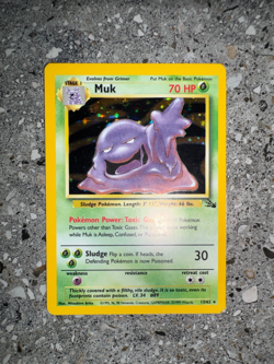 Pokemon TCG Cards Muk 13/62 Fossil Holo Rare EXC - Image 4