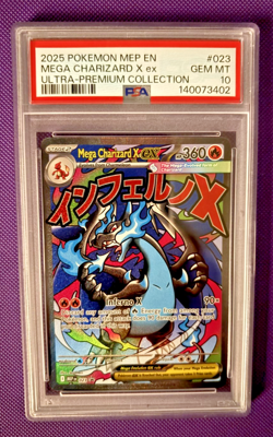 Mega Charizard X EX 023 Ultra-Premium Collection Gem Mint PSA 10 Pokemon Card - Image 1