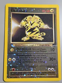 Pokemon Reverse Holo Best Promo Electabuzz #1 (2-swirls)(Never Played) read - Image 1