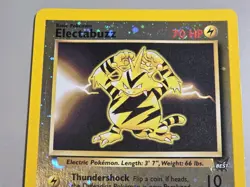 Pokemon Reverse Holo Best Promo Electabuzz #1 (2-swirls)(Never Played) read - Image 2