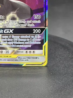 Pokemon TCG Pikachu & Zekrom GX 33/181 Tag Team Sun & Moon Rare Card - Image 5