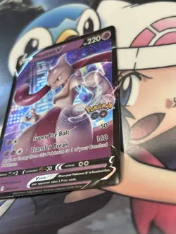 Pokemon Go Mewtwo V Promo SWSH223 Full Art Holo - Image 4