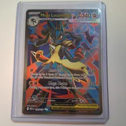 Pokemon TCG Holo Ultra Rare Full Art Mega Lucario EX 160/132 Near Mint or better - Image 1