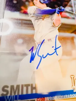 2019 Topps Chrome Will Smith RC Auto PSA 10 GEM MINT Dodgers POP 73 WS Champ - Image 2