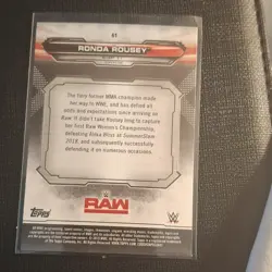 Topps WWE RAW Alexa Bliss Liv Morgan Ronda Rousey Wrestling 3 Card Lot - Image 4