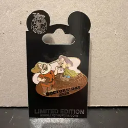 Disney Pin Lot Doctors Day 2010 Dopey Doc Snow White 7 Dwarfs LE 1500 Rare HTF - Image 2