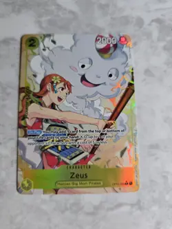 One Piece TCG Zeus Alt Art R Card OP11-106 a Fist of Divine Speed - Image 1