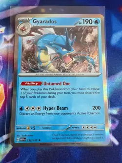 Pokemon TCG Gyarados Scarlet & Violet-151 130/165 Holo Holo Rare NM - Image 1