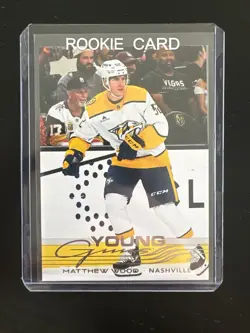 2025-26 Upper Deck Series 1 - Young Guns Matthew Wood #228 (RC) - Image 1