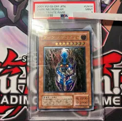 PSA 9 Mint 2001 Dark Necrofear LN-14 Ultimate Rare YuGiOh Card Japanese Vintage - Image 1