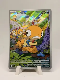 Pokemon TCG Scraggy Illustration Rare Holo Sv: White Flare 138/086 English 2025 - Image 1