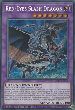 Yugioh! LP Red-Eyes Slash Dragon - LDS1-EN014 - Secret Rare - Limited Edition Li - Image 1