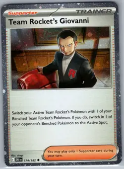Team Rocket's Giovanni (Cosmos Holo) 174/182 Holo - Pokemon Card - NM - Image 1