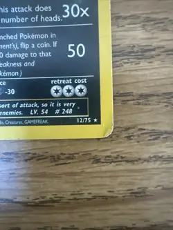 1st Edition Tyranitar 12/75 Neo Discovery Holo Wotc Pokemon Card - Image 4