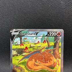 Pokemon TCG Charizard v SWSH260 Black Star Promo Card 2022 Sword and Shield NM - Image 2