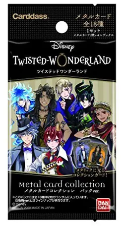 Disney Twisted Wonderland Metal Card Collection Pack Ver. (BOX) BANDAI Hobby F - Image 2