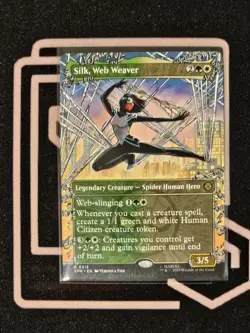 MTG Silk, Web Weaver 0215 NON FOIL Borderless Rare - Image 1