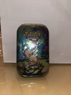 Pokemon TCG Scarlet & Violet Prismatic Evolutions Mini Tin Sealed [Leafeon] - Image 1