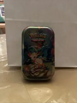 Pokemon TCG Scarlet & Violet Prismatic Evolutions Mini Tin Sealed [Leafeon] - Image 2