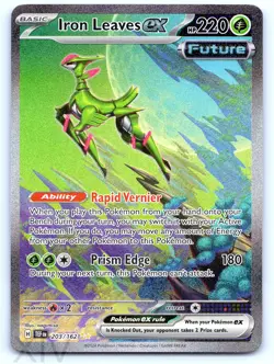 Iron Leaves ex 203/162 Pokemon Temporal Forces Special Illustration Rare - Image 1