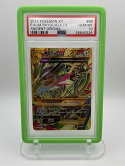 2015 Pokemon XY Ancient Origins #98/98 M Rayquaza EX PSA 10 - Image 1