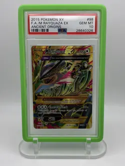 2015 Pokemon XY Ancient Origins #98/98 M Rayquaza EX PSA 10 - Image 4