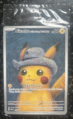 Pokemon SEALED Pikachu with Grey Felt Hat/van Gogh - Image 1