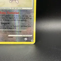 Pokemon TCG Igglybuff 70/106 Great Encounters Reverse Holo Basic HP 50 Common - Image 4