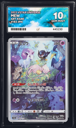 Pokemon Mew Vstar Universe Art Rare 183/172 Ace Gem Mint 10 - Image 1