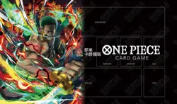 Zoro_8 One Piece Playmat With Zones OPCG TCG CCG Trading Card Game Play Mat - Image 1