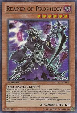 Yugioh! LP Reaper of Prophecy - CBLZ-EN036 - Super Rare - 1st Edition Lightly Pl - Image 1