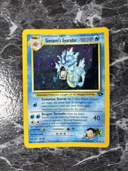Giovanni's Gyarados Gym Challenge Holo Card #5/132 MP/HP Pokemon Card TCG - Image 3
