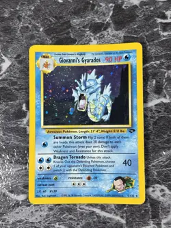 Giovanni's Gyarados Gym Challenge Holo Card #5/132 MP/HP Pokemon Card TCG - Image 5
