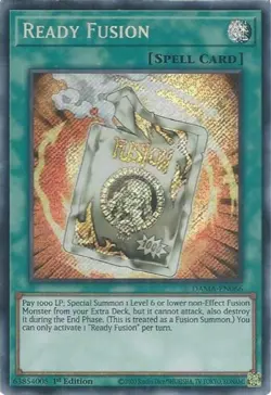 Yugioh! LP Ready Fusion - DAMA-EN066 - Secret Rare - 1st Edition Lightly Played, - Image 1
