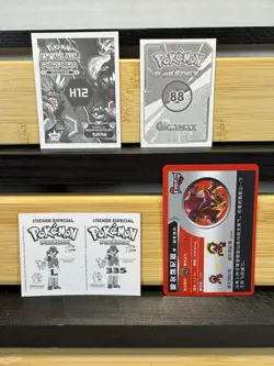 Pokemon Lot of Cards and Stickers Volcanion #721 Volcanion Only Lot of 16 - Image 4