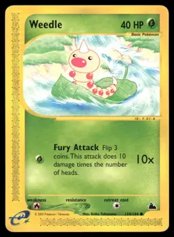 Pokemon Cards Weedle 114/144 Skyridge Common NM - Image 1