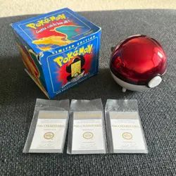1999 Burger King Poke Ball Pokemon Charizard EMPTY Blue Box no Gold Card - Image 1