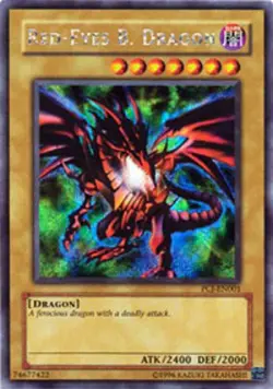 Yugioh! LP Red-Eyes B. Dragon - PCJ-EN001 - Secret Rare - Limited Edition Lightl - Image 1