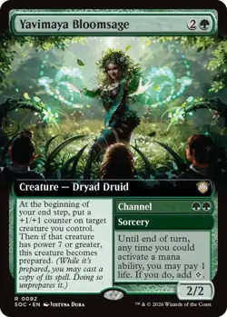 Magic- Yavimaya Bloomsage (Extended Art) - Commander: Secrets of Strixhaven - Image 1