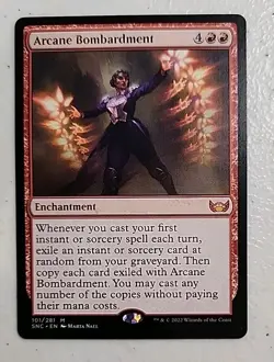 Arcane Bombardment Streets of New Capenna Regular MTG - Image 1