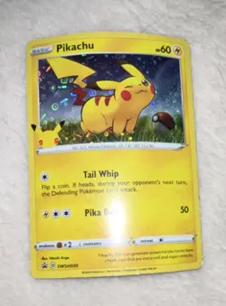 Pokemon TCG Pikachu BW54 Black & White Holo Promo Card Basic Lightning - Image 1