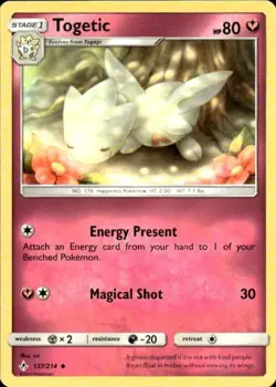 Pokemon Togetic SM - Unbroken Bonds 137/214 Light Play LP+ or Better - Image 1