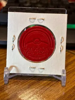 Pokemon TCG flip coin Zoroark silver rainbow red backed Raiders Theme Deck - Image 2