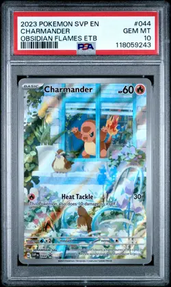 2023 POKEMON SVP EN-SV BLACK STAR PROMO #044 CHARMANDER PSA 10 - Image 1