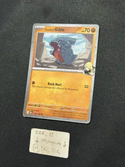 Pokemon Destined Rivals - Cynthia’s Gible - 102/182 - COSMOS Holo PROMO - M/NM - Image 3