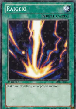 Yugioh! LP Raigeki - BP01-EN032 - Starfoil Rare - 1st Edition Lightly Played, En - Image 1