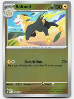 Boltund Reverse Holo 031/094 Common Phantasmal Flames Pokemon Near Mint - Image 1