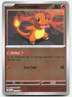 Charmander Reverse Holo 011/094 Common Phantasmal Flames Pokemon Near Mint - Image 1
